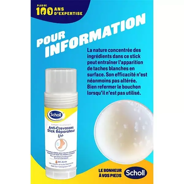 Scholl Stick Réparateur Anti-crevasses U+ 70g