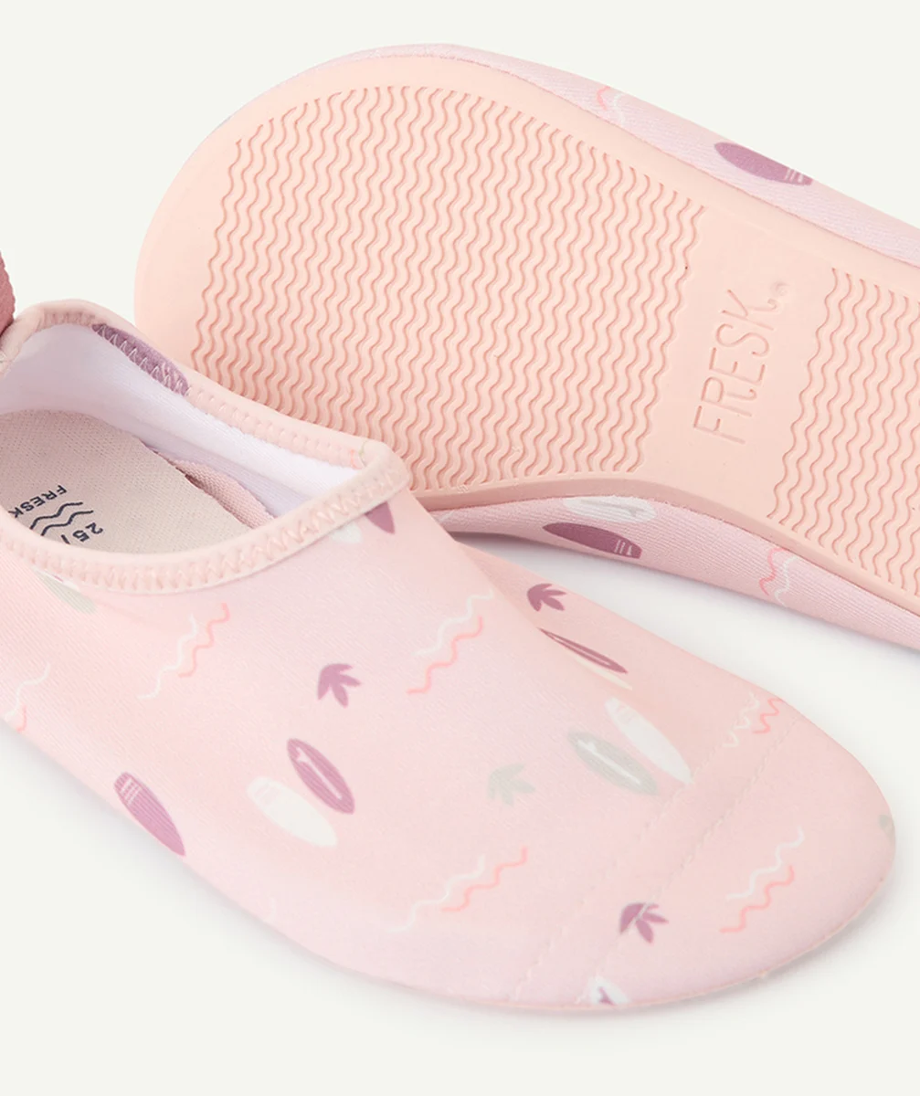 FRESKchaussons de plage anti-uv bébé fille rose