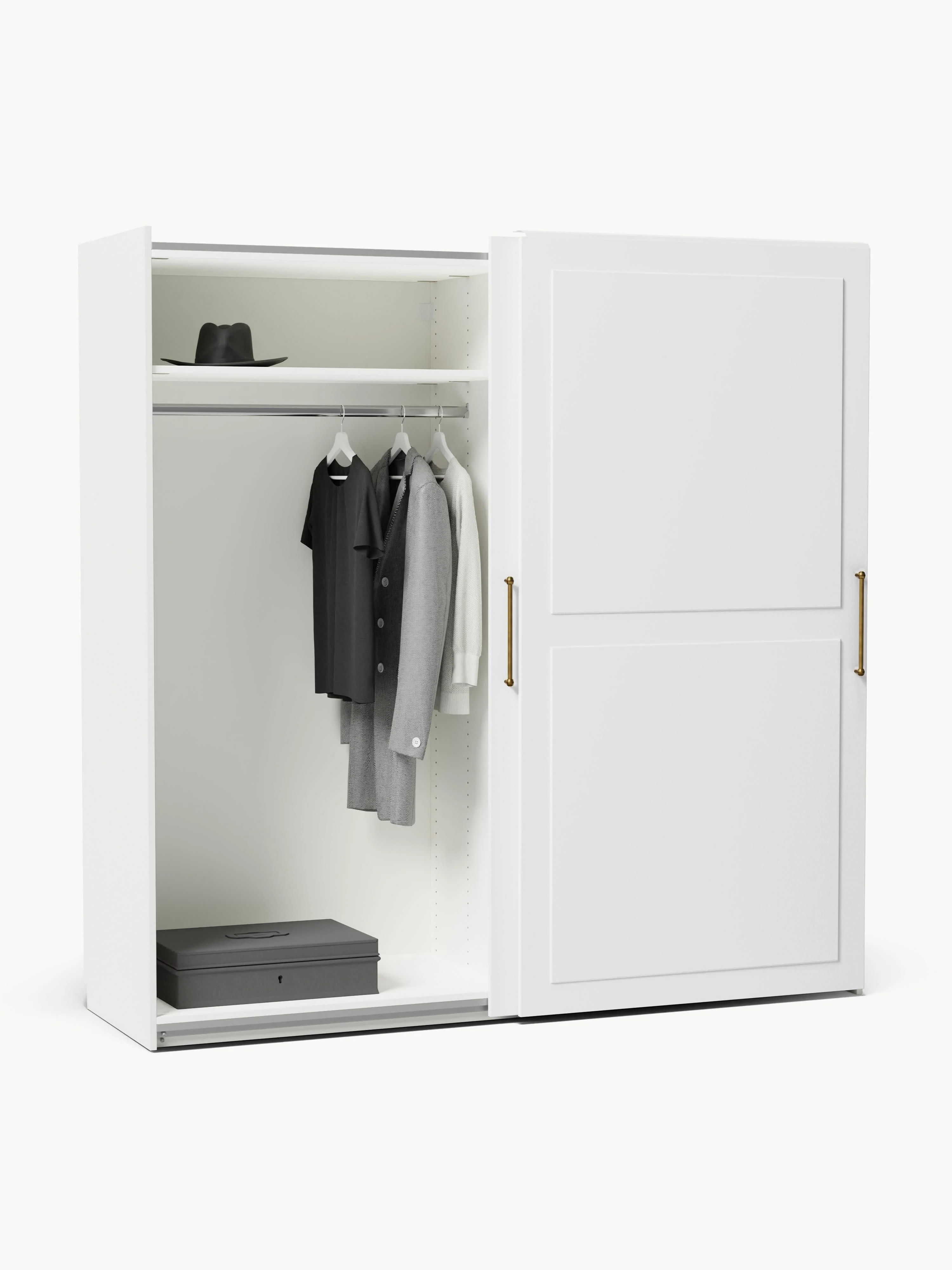 Modulaire schuifdeurkast Charlotte, 200 cm breed, diverse varianten