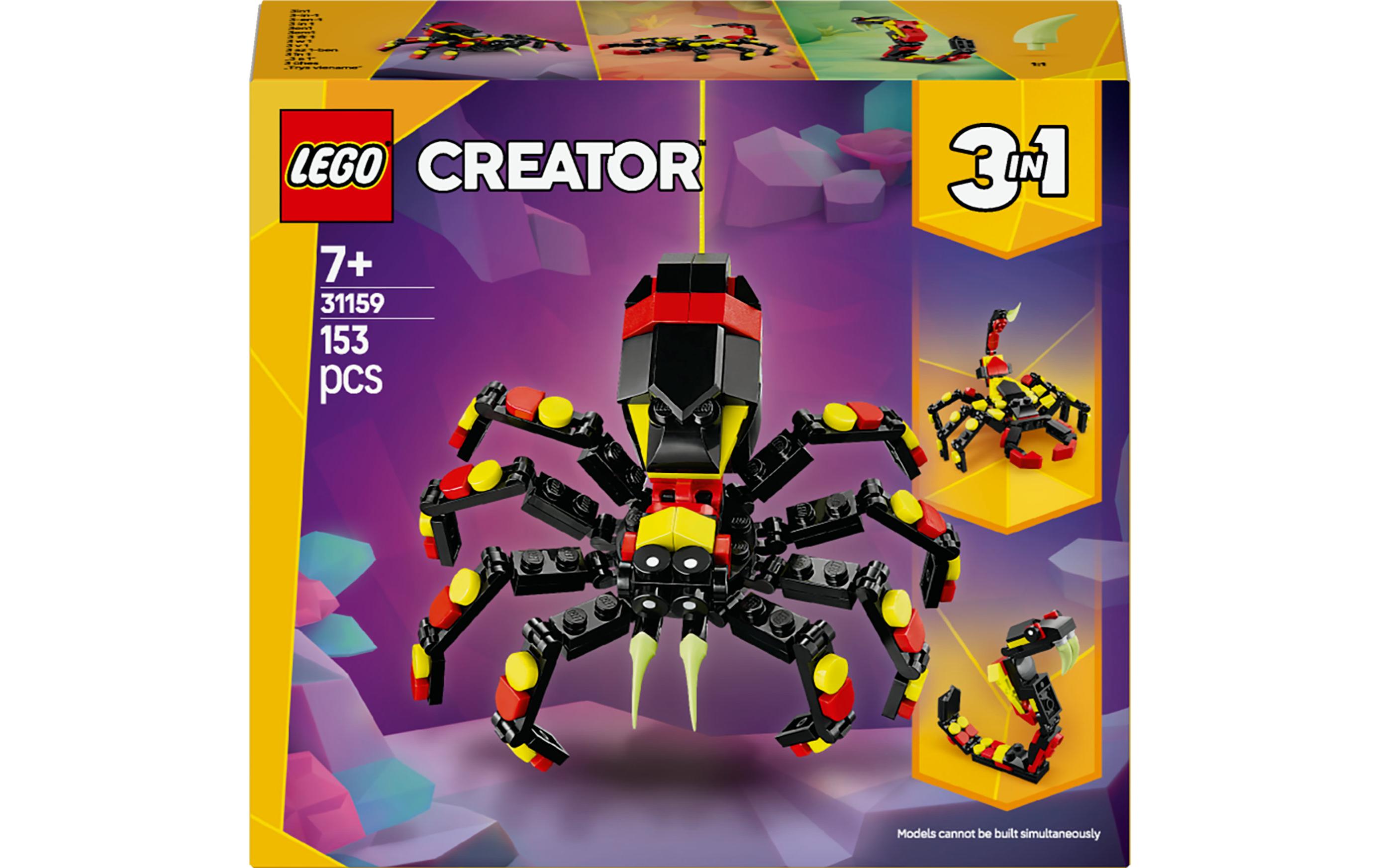 Creator Wilde Tiere: Überraschungsspinne 311593-in-1-Konstruktionsspielset mit einem Tier zum Umbauen