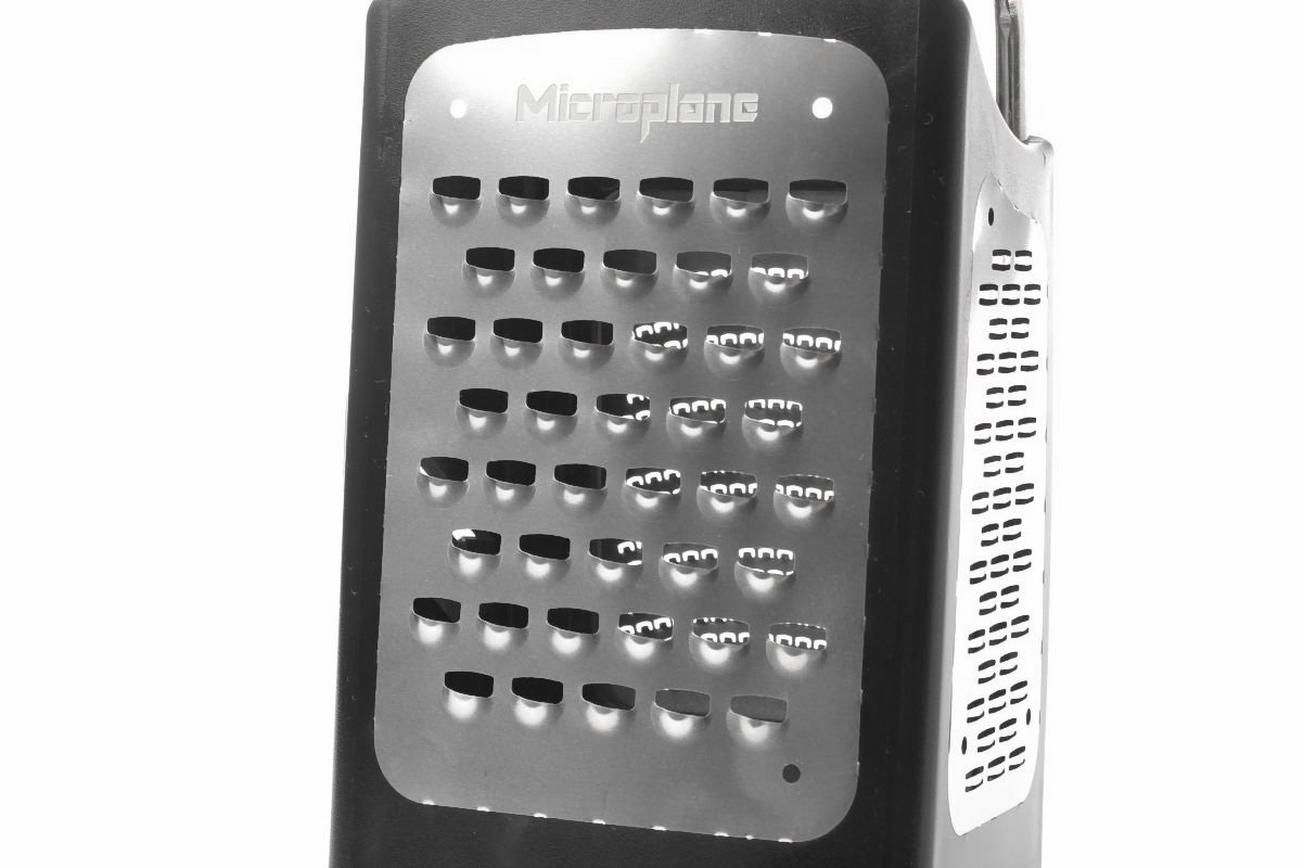 Microplane 4 zijdige rasp Box Grater zwart