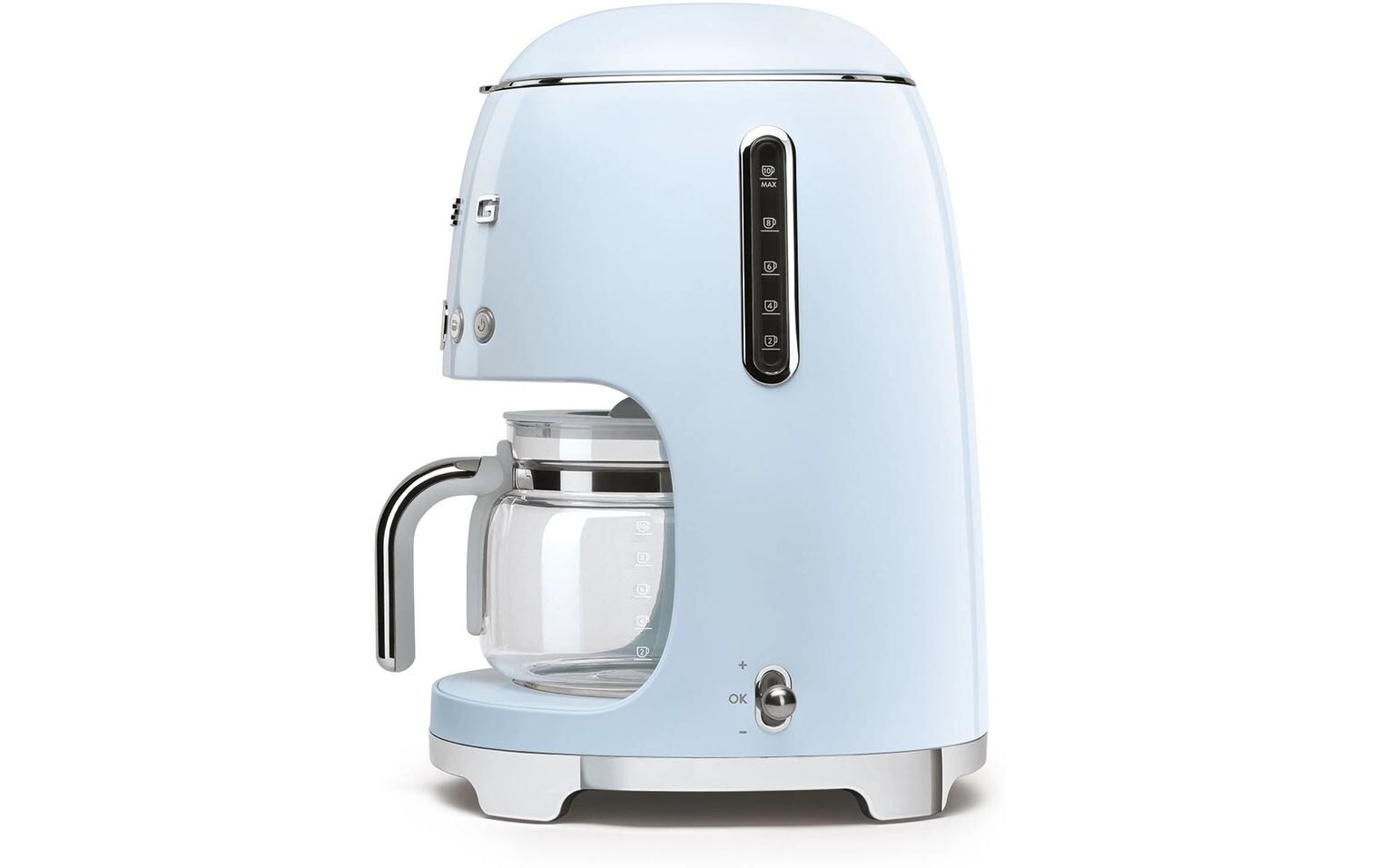 Filterkaffeemaschine 50's Style DCF02PBEU Pastellblau<br>Kaffeemaschine mit Glaskanne