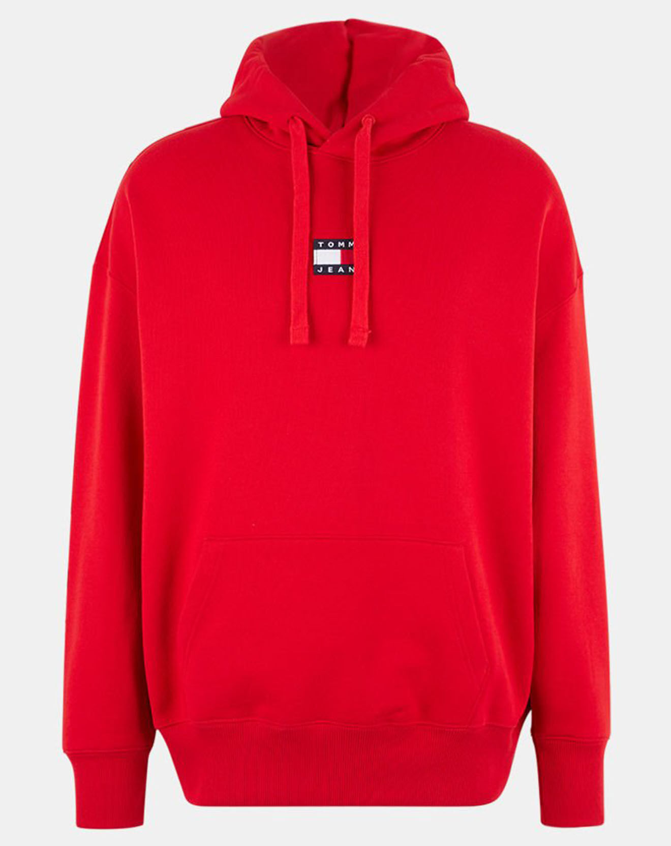 Tommy Jeans Sweat à capuche Tommy Badge rouge