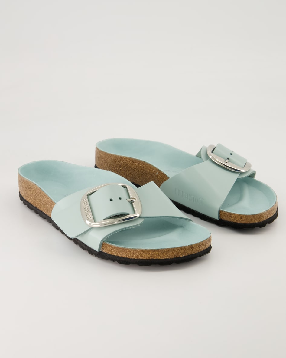 Birkenstock Madrid Big Buckle Pantoletten in Grün