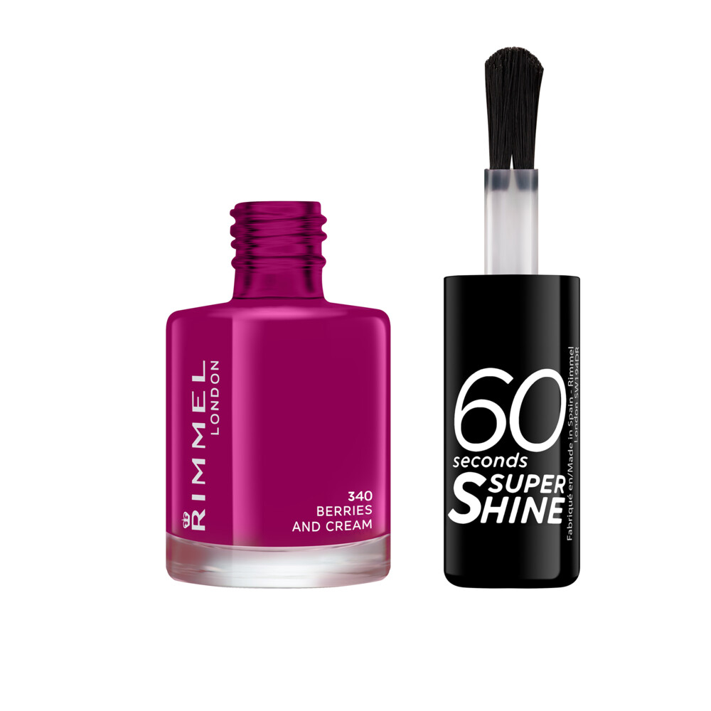 Rimmel Nagellak 60 Seconds SuperShine 340 Berries And Cream8 ml