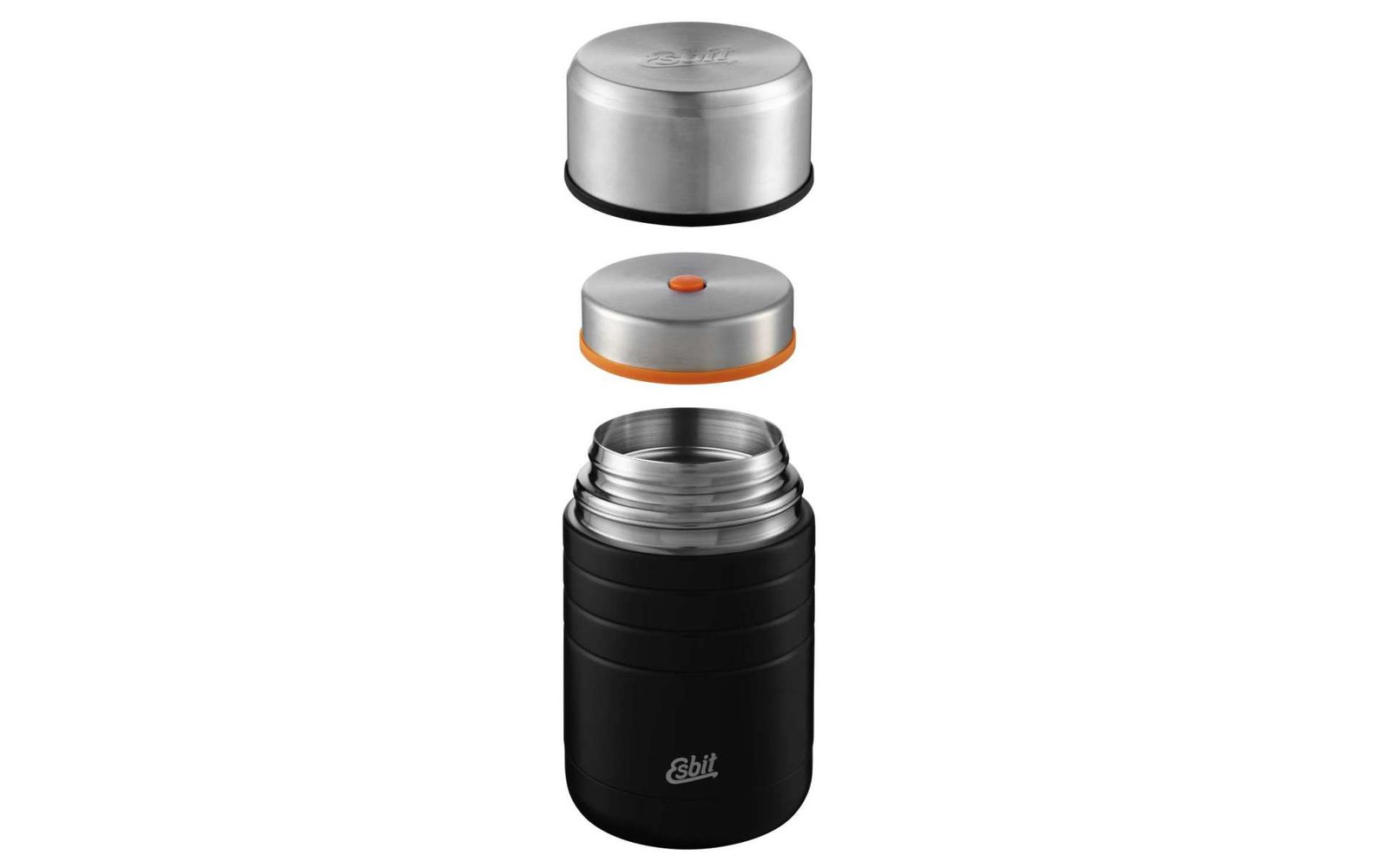 Esbit Majoris Thermobehälter Edelstahl schwarz 600 ml
