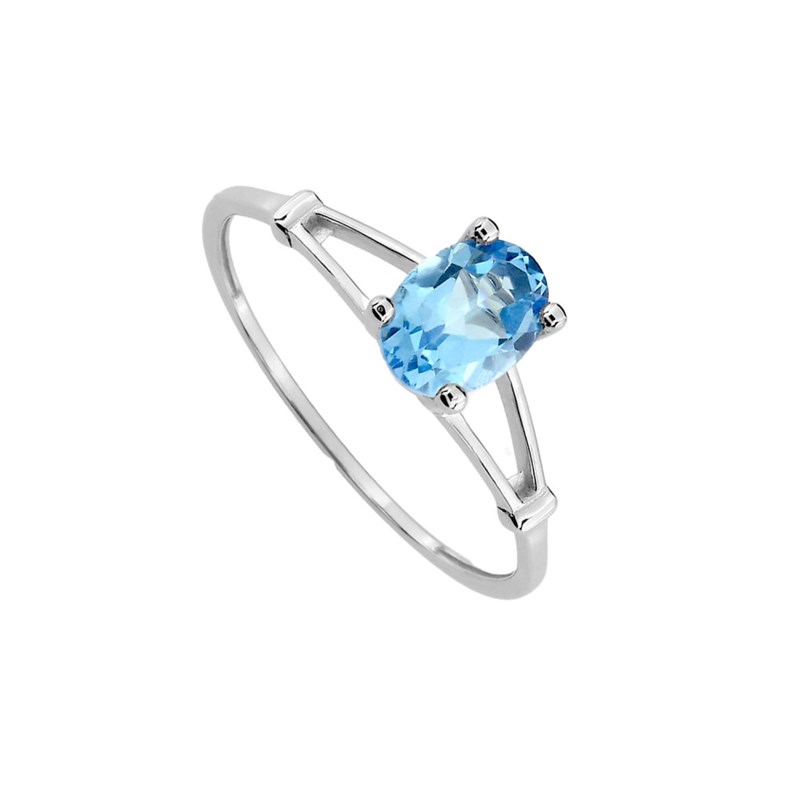 Bague Femme - topaze - Or 9 Carats