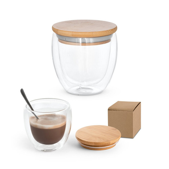 hi!dea 94766 - Tasse de voyage 250mL en verre borosilicate