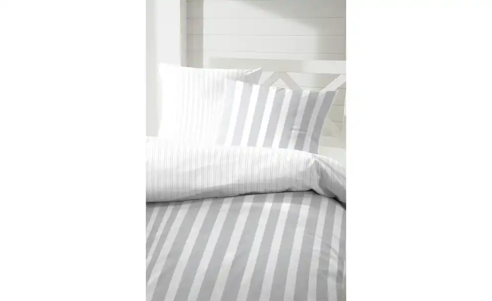 Perkal Bettwäsche-Set 220 cm 155 cm Weiß 155x220 cm