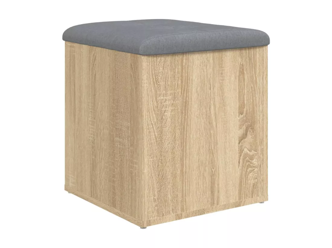 Banc de rangement chêne sonoma 42x42x45 cm bois d'ingénierie