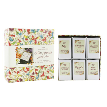 Nesti Dante Conjunto de Sabonetes Notas Florais: (Lilás   BushRose   Tuberosa   Lavanda  Nenúfar   Almíscar) 6x 100g/3.5oz
