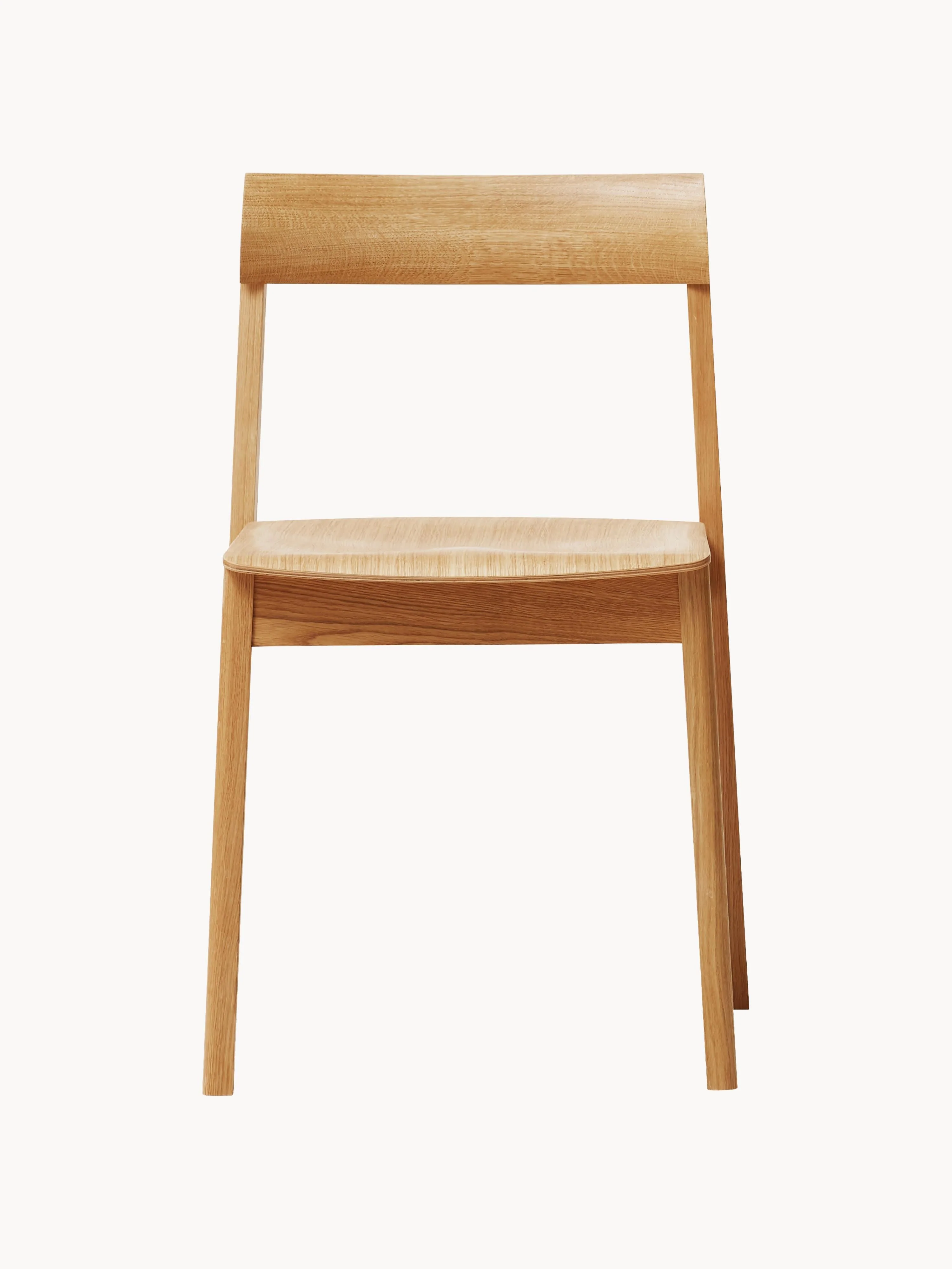 Stapelbare stoelen Blueprint van eikenhout, 2 stuks