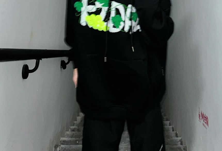 ROOSE - Hoodie met tennisbal en druivenmotief