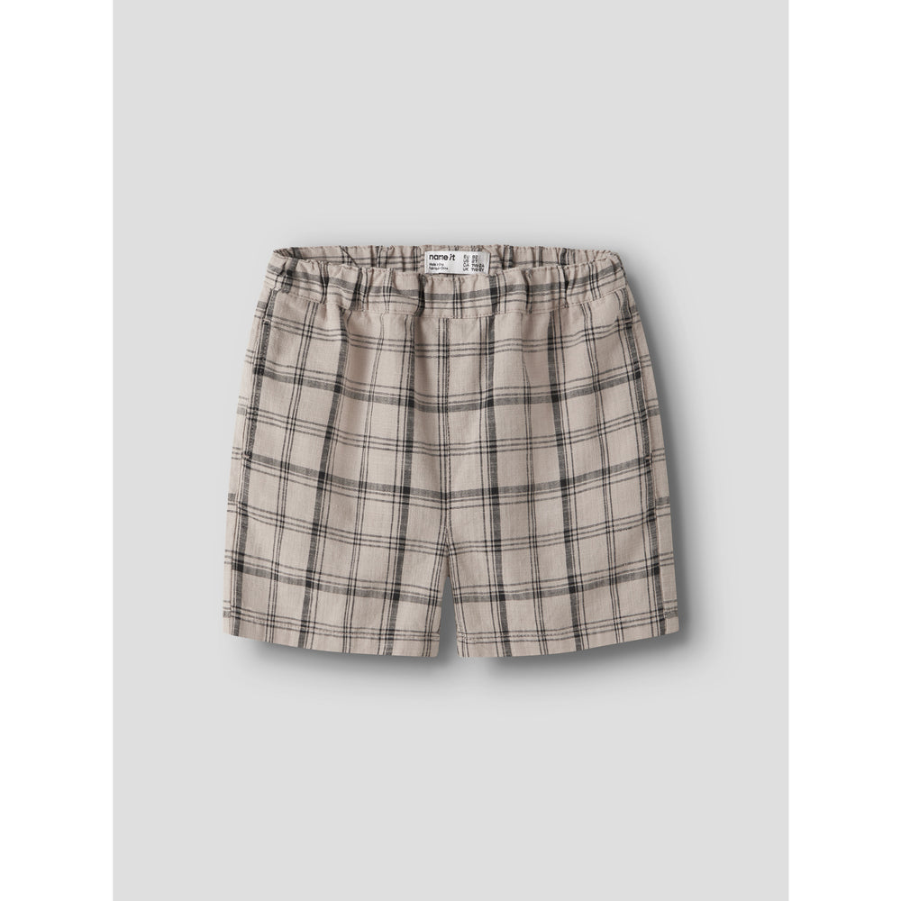 Køb Name It Chateau Gray Check Nmmhowie Nreg Shorts Box