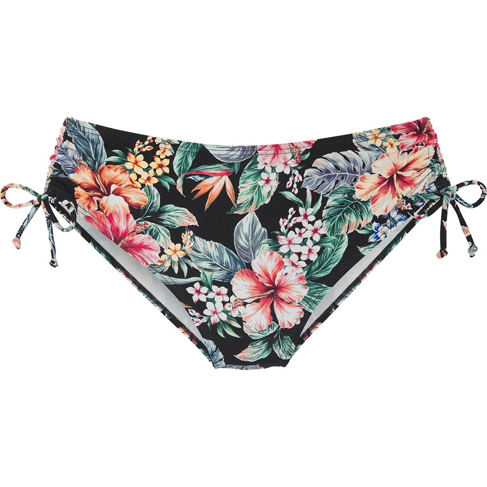 Lascana Bikinihose mit Raffung Damen black print