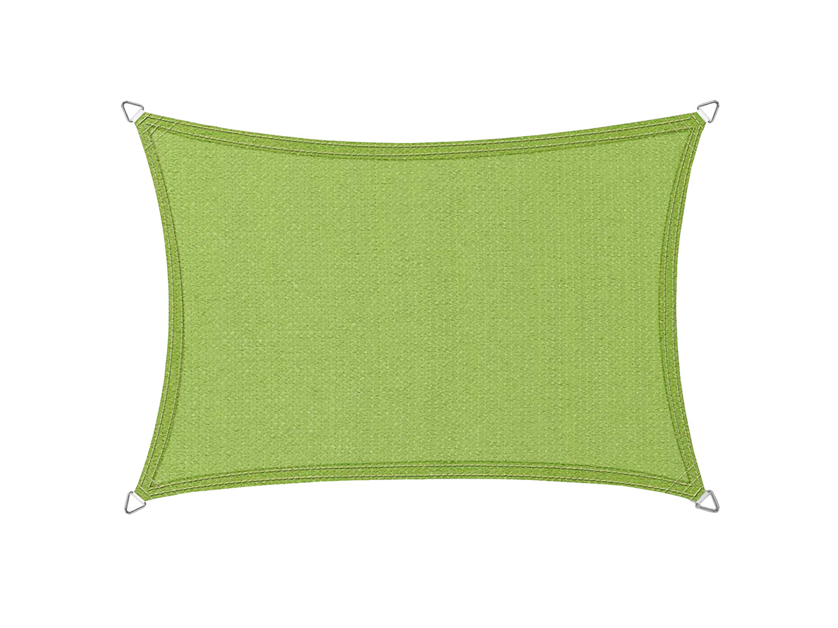Buitenkado 2x3 lime groen hpde waterdoorlatend schaduwdoek