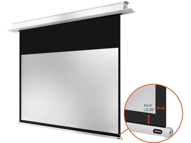 Celexon Deckeinbauleinwand Motor Professional Plus 300x169c Elektrische Deckeneinbau Leinwand