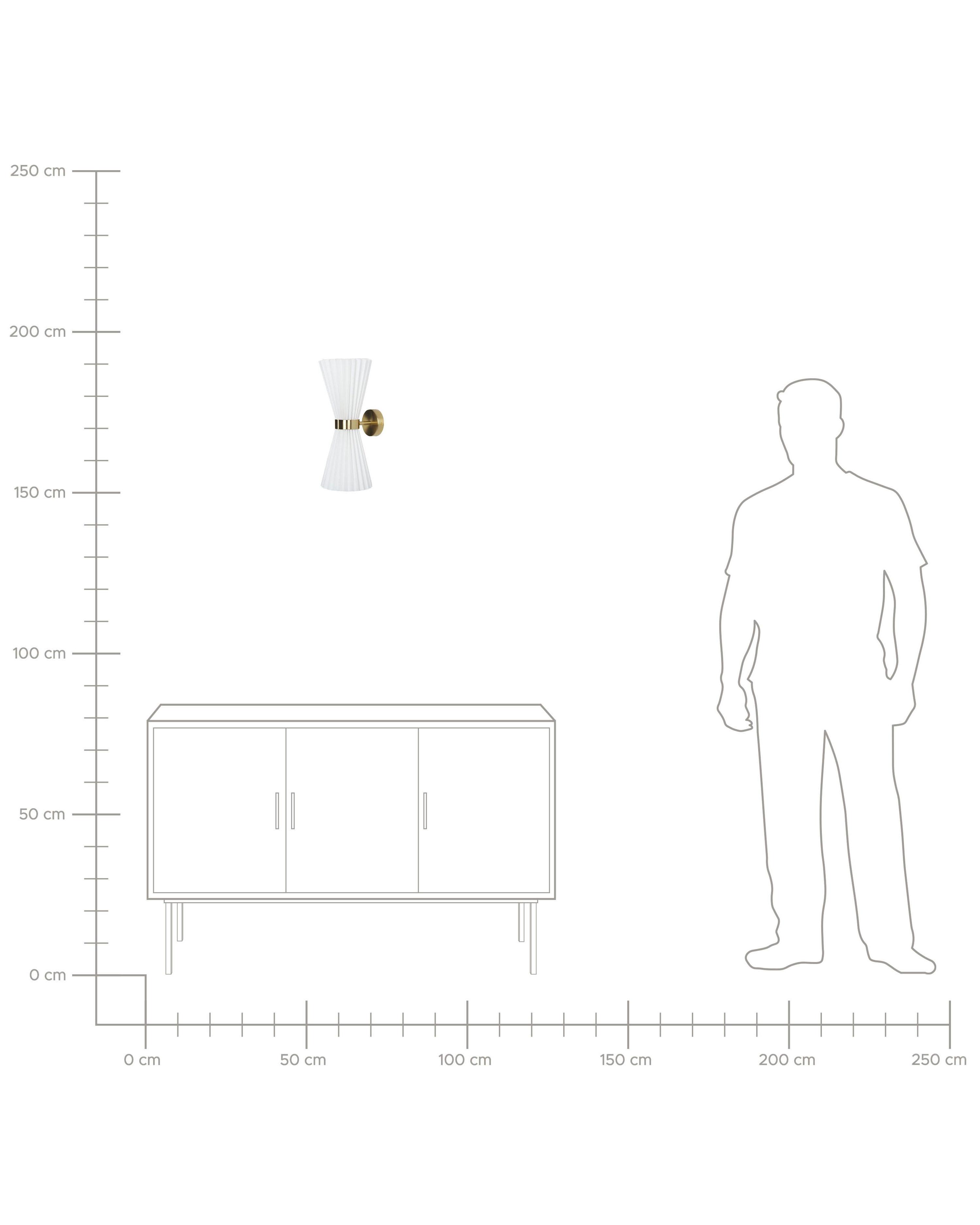 Set van 2 wandlampen TELANG Katoen Wit