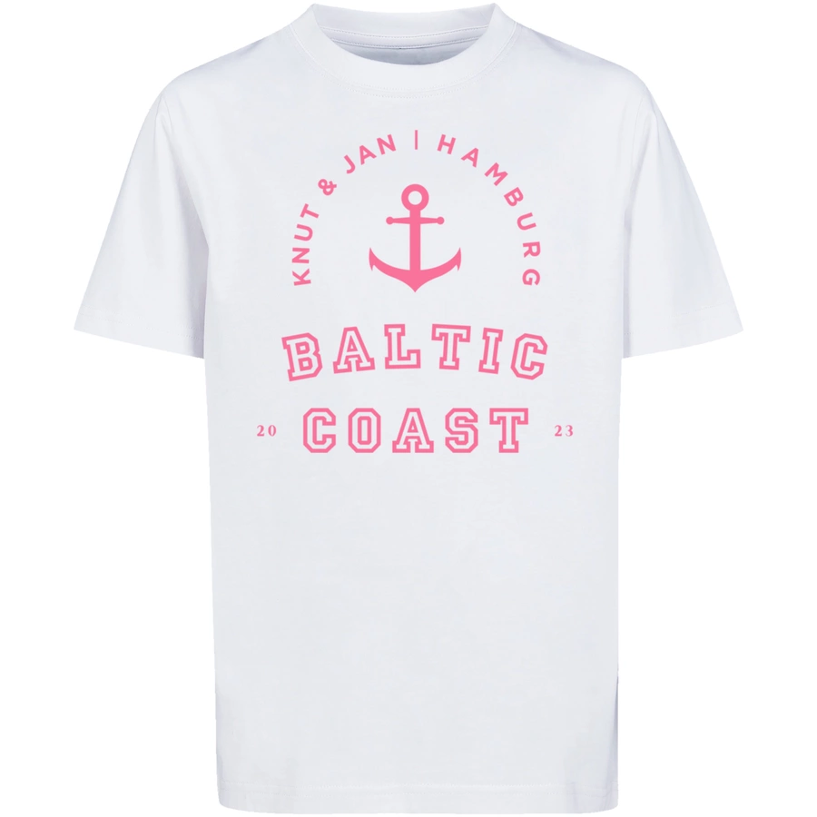 F4NT4STIC T-Shirt Baltic Coast Knut & Jan Hamburg weiß