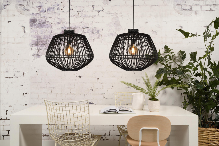 Good&Mojo Madagascar hanglamp Ø60 zwart