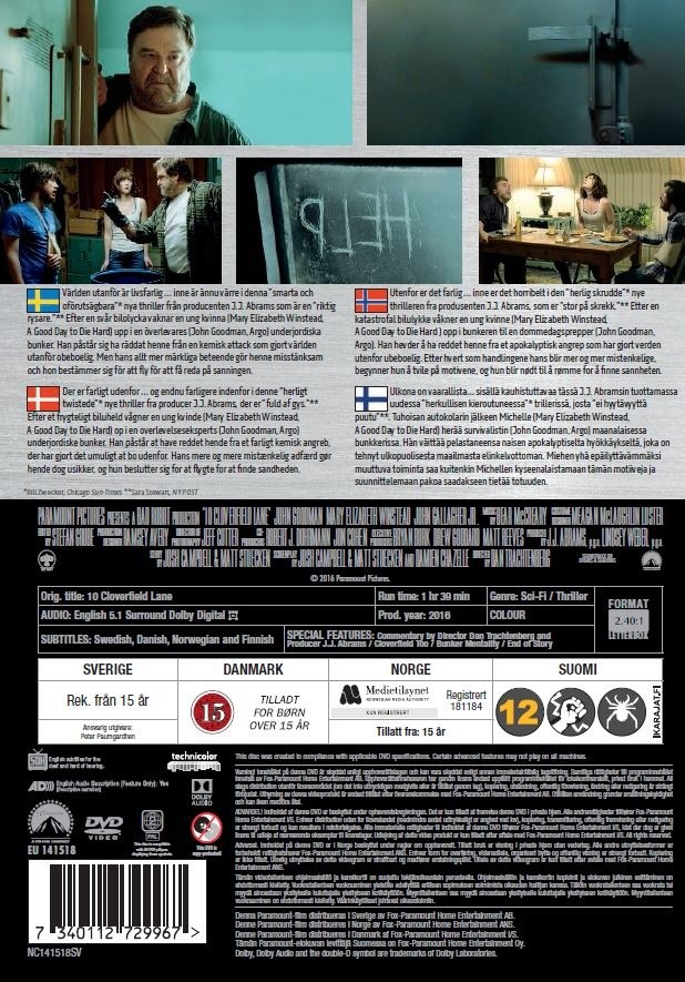 10 Cloverfield Lane - DVD