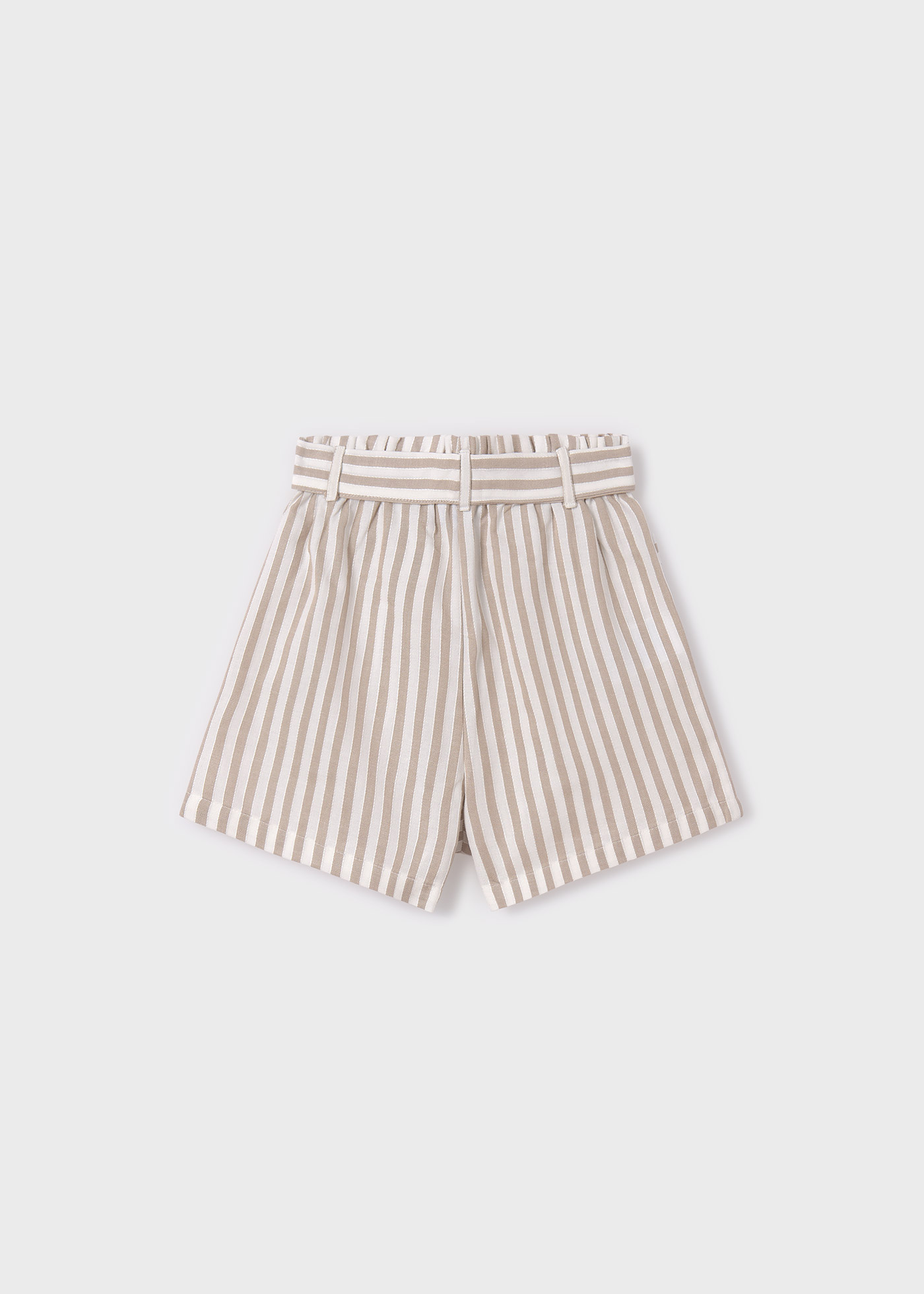 Calções listrados bege para meninas