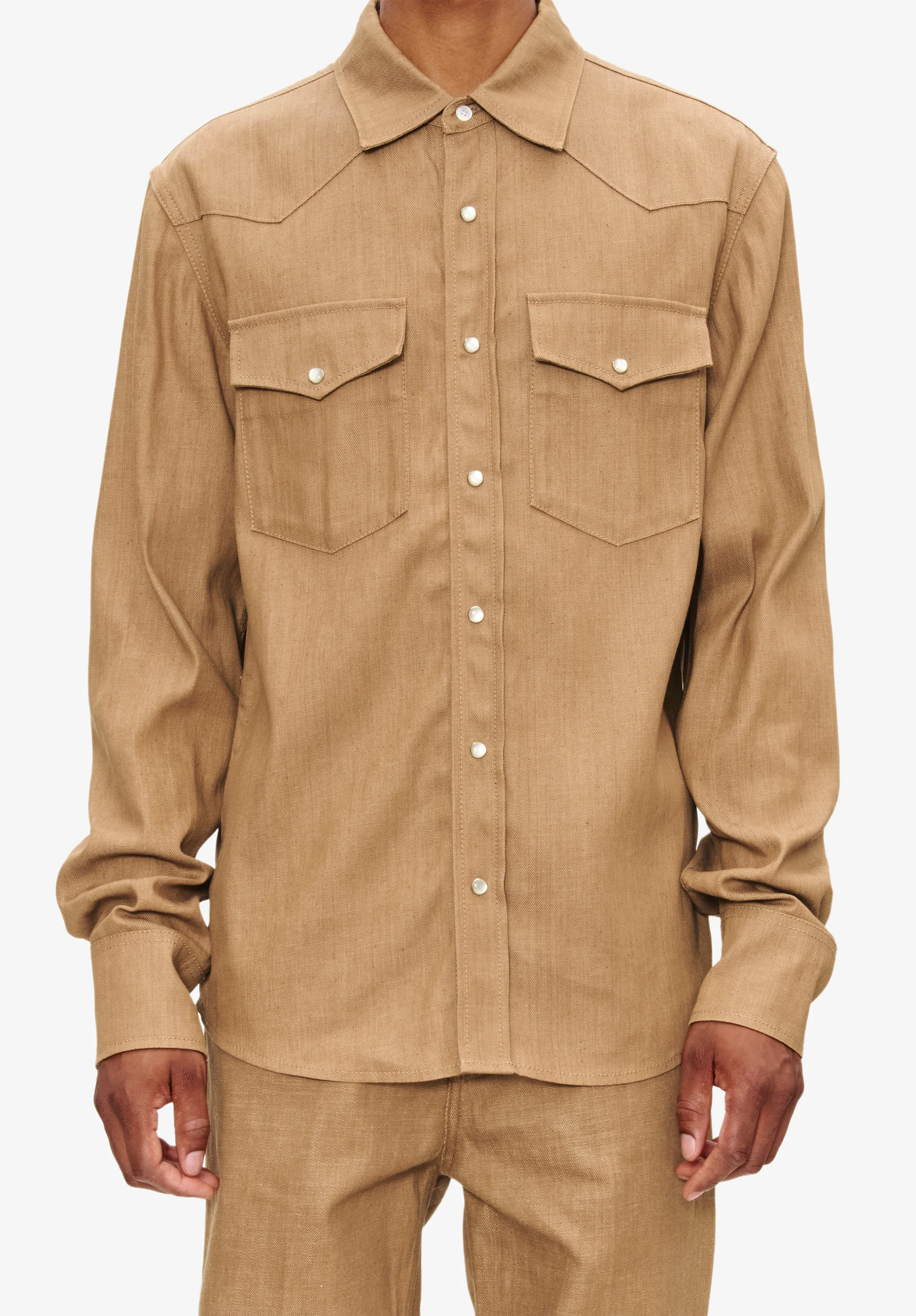 Chemise Western - Marron glace