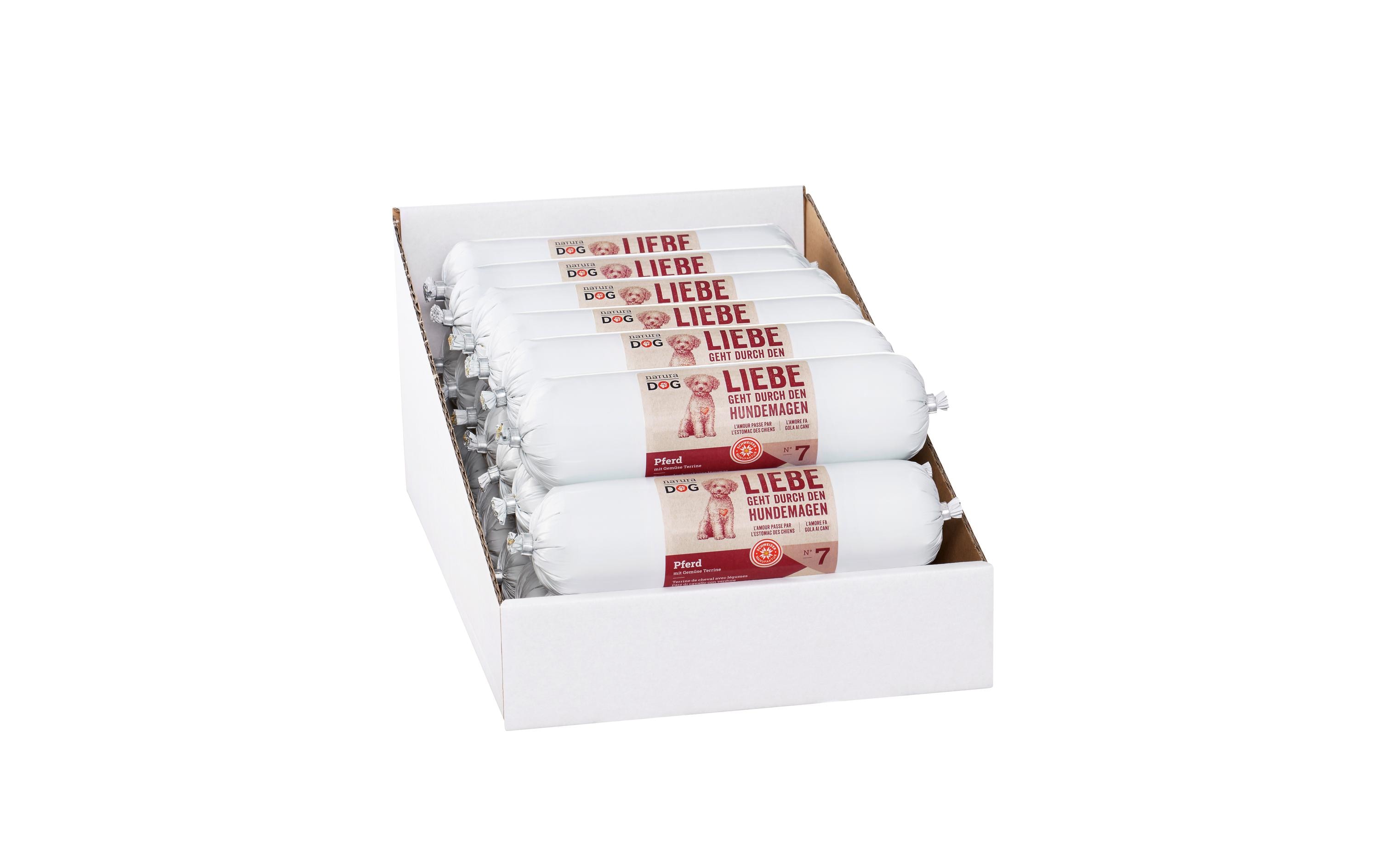 Nassfutter Pferd mit Gemüse Terrine Multipack, 20 x 400 gAlleinfuttermittel für ausgewachsene Hunde