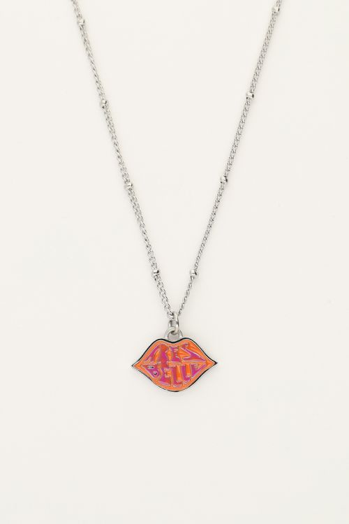 Candy ketting met oranje très belle bedel