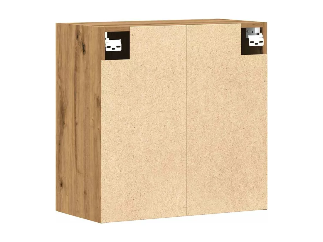 Armoire murale chêne artisanal 60x31x60 cm bois d'ingénierie