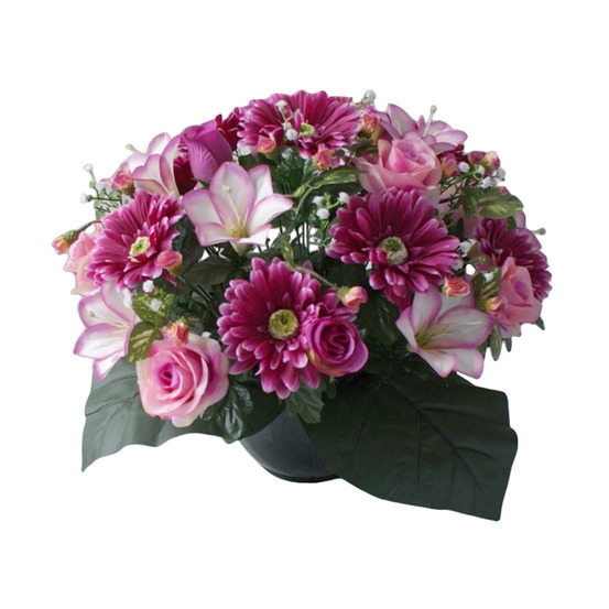 Coupe de 36 rose/lys/gerbera H40cm - L40cm (3kg)