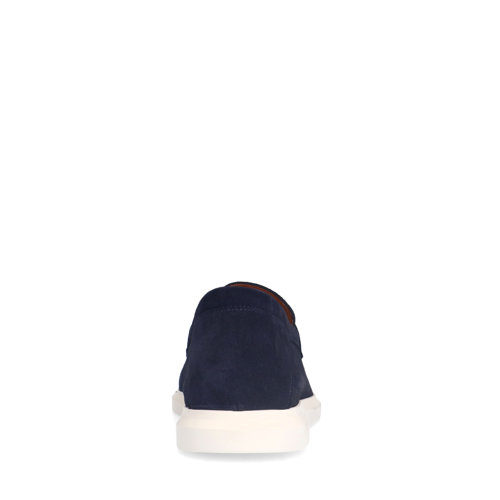 Donkerblauwe suède loafers