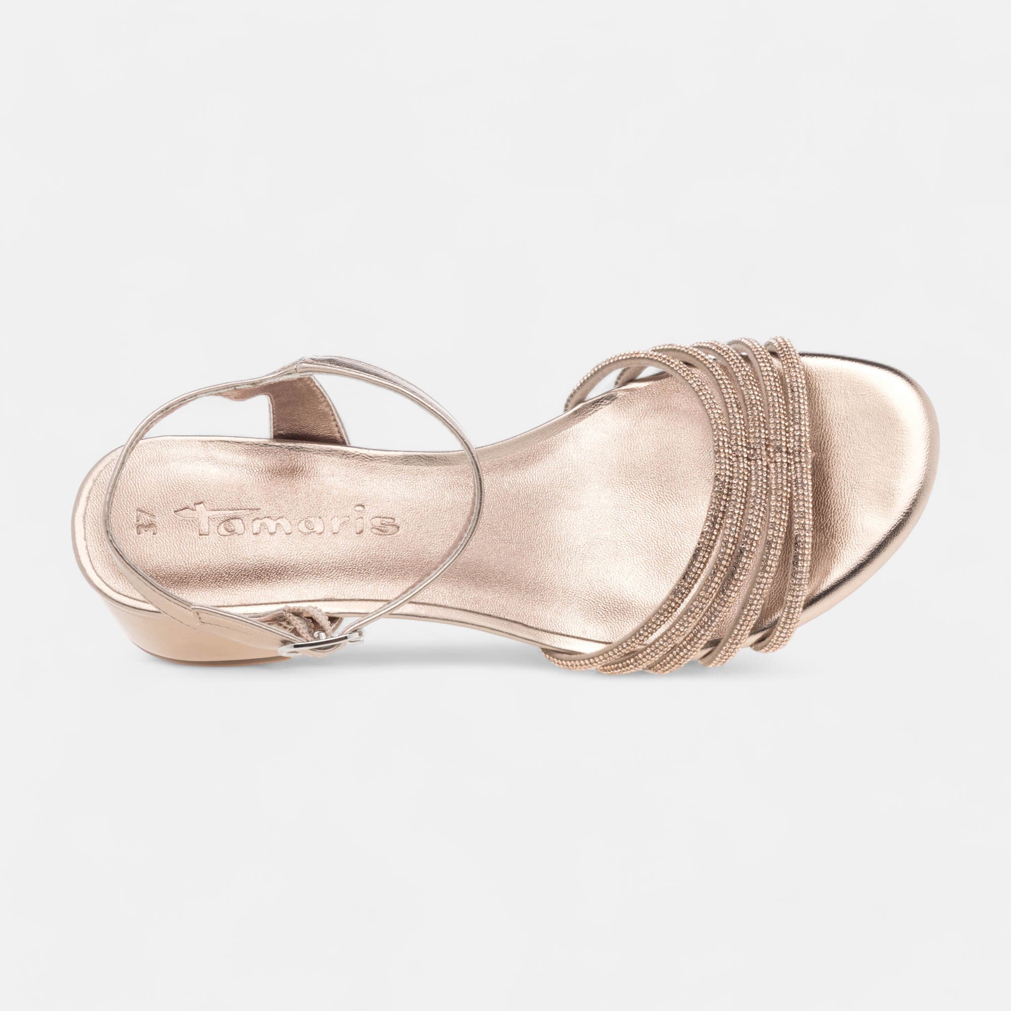 Nu-pieds à talon Femme rose