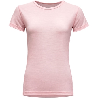 Devold Breeze Merino 150 Funktionsshirt Kurz Chalk Pink Damen