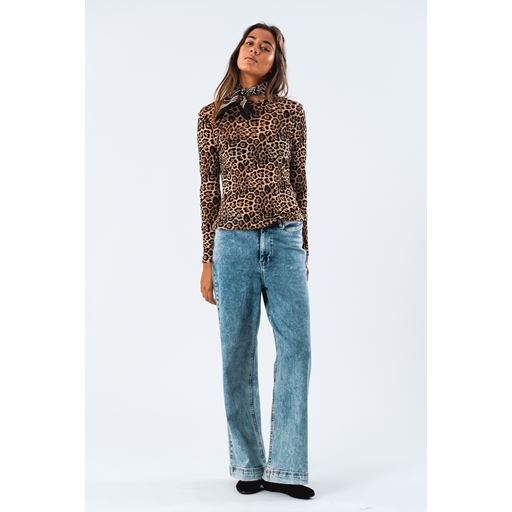 Lollys Laundry Irie Bluse, Leopard Print, S