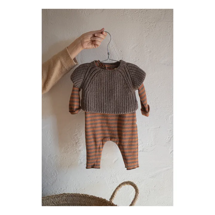 1+ in the family Pull Manches Courtes Indy | Marron