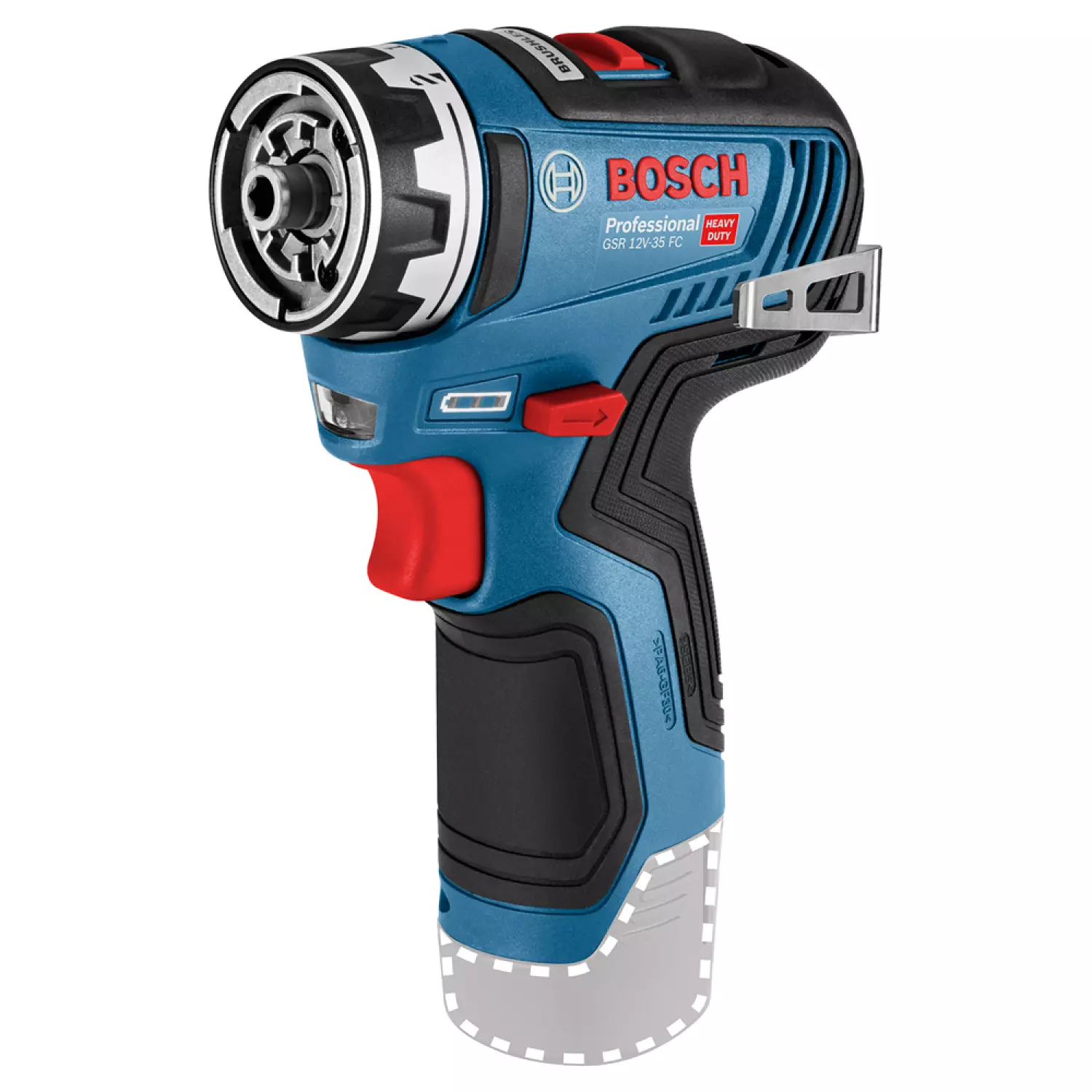 Bosch GSR 12V-35 FC Accu schroefboormachine body in L-Boxx incl. 4 opzetstukken - koolborstelloos