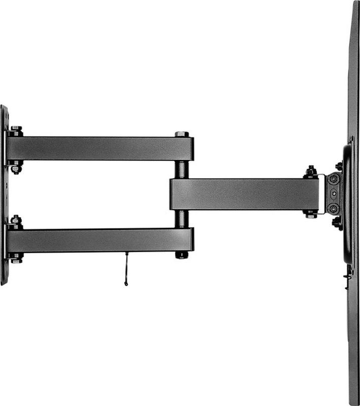 Tv muurbeugel voor 37-70 inch schermen - Basic - Kantelbaar en Draaibaar - Tot 35kg - Zwart