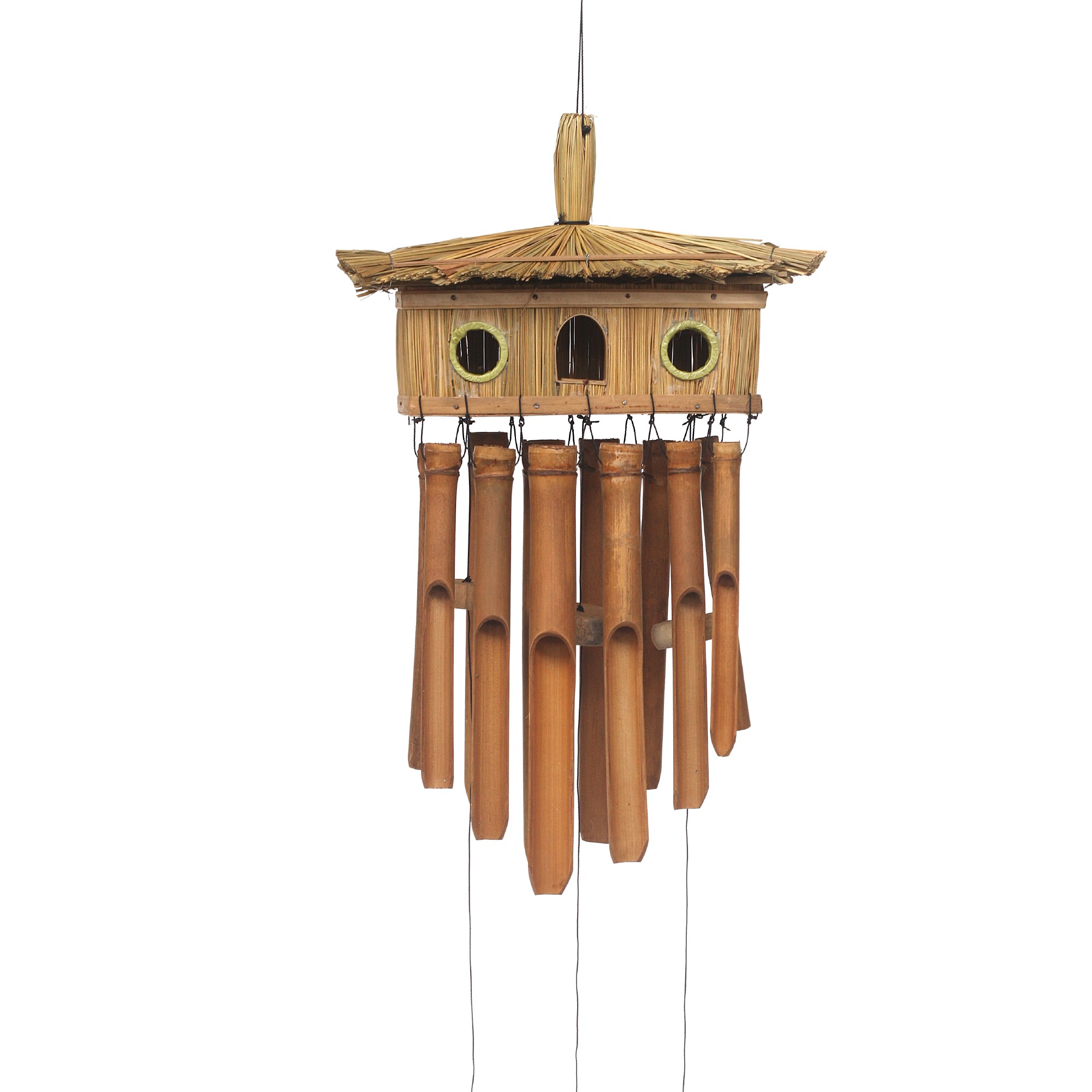 Windspiel aus Bambus mit Vogelhaus, L 15 cm, B 30 cm H 55 cm günstig bestellen