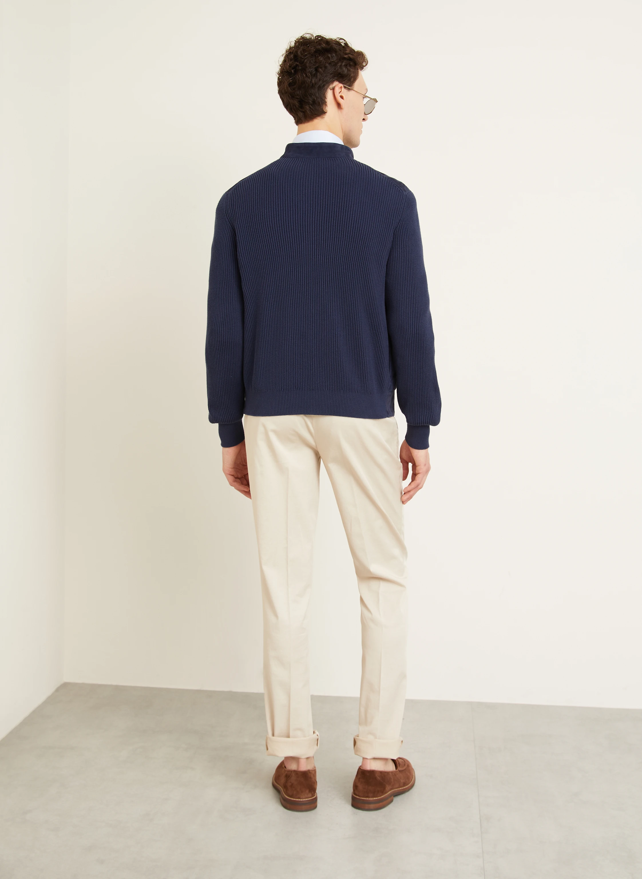 BRUNELLO CUCINELLI Jacke im Materialmix