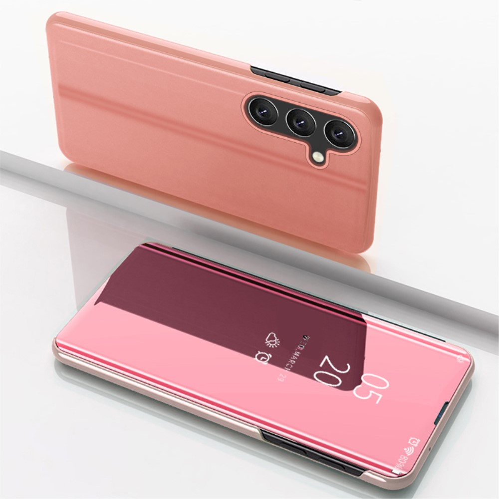 Samsung Galaxy A54 5G Clear View Standing Flip Cover Tasche - Roségold
