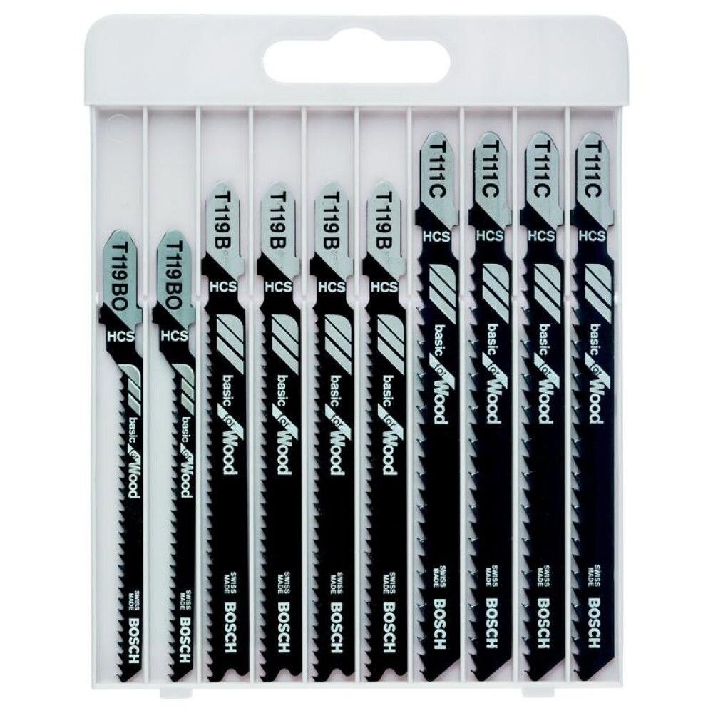 STIKKSAGBLADSETT BOSCH BASIC TRE 10 STK