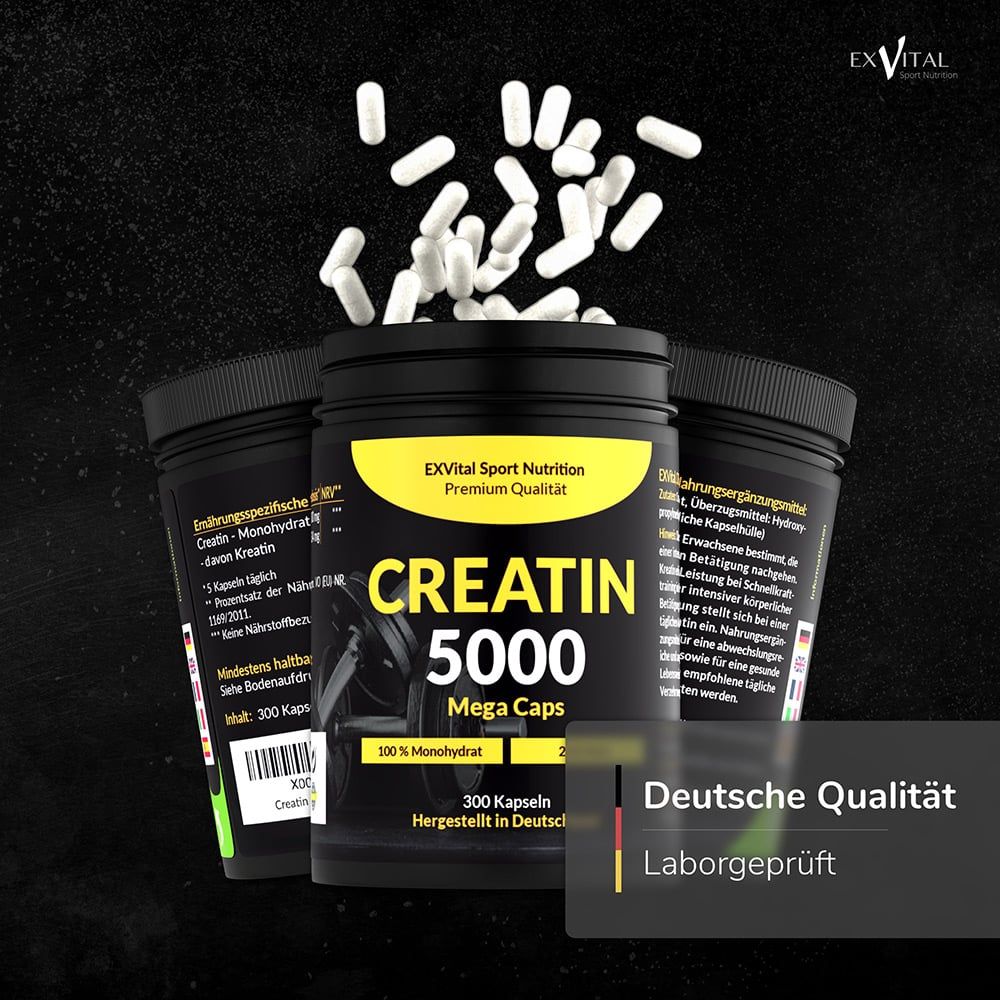 EXVital® Creatin 5000 Monohydrat mega caps
