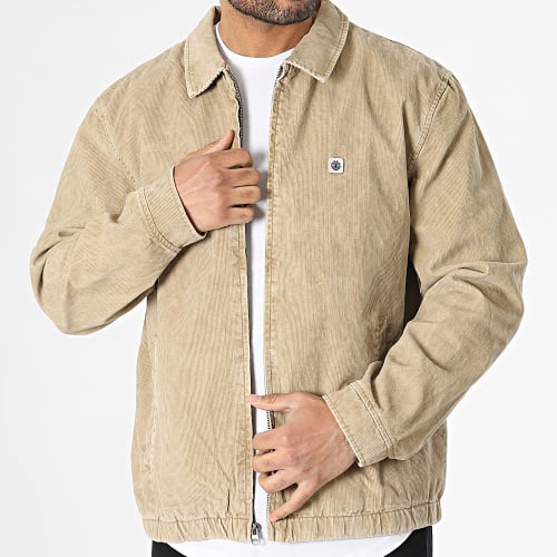 Veste Zippée Parker Corduroy Beige