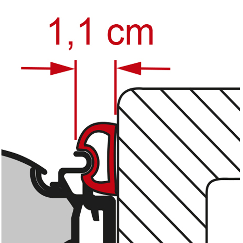 Joint d'étanchéité FIAMMA Kit Rain Guard S 550
