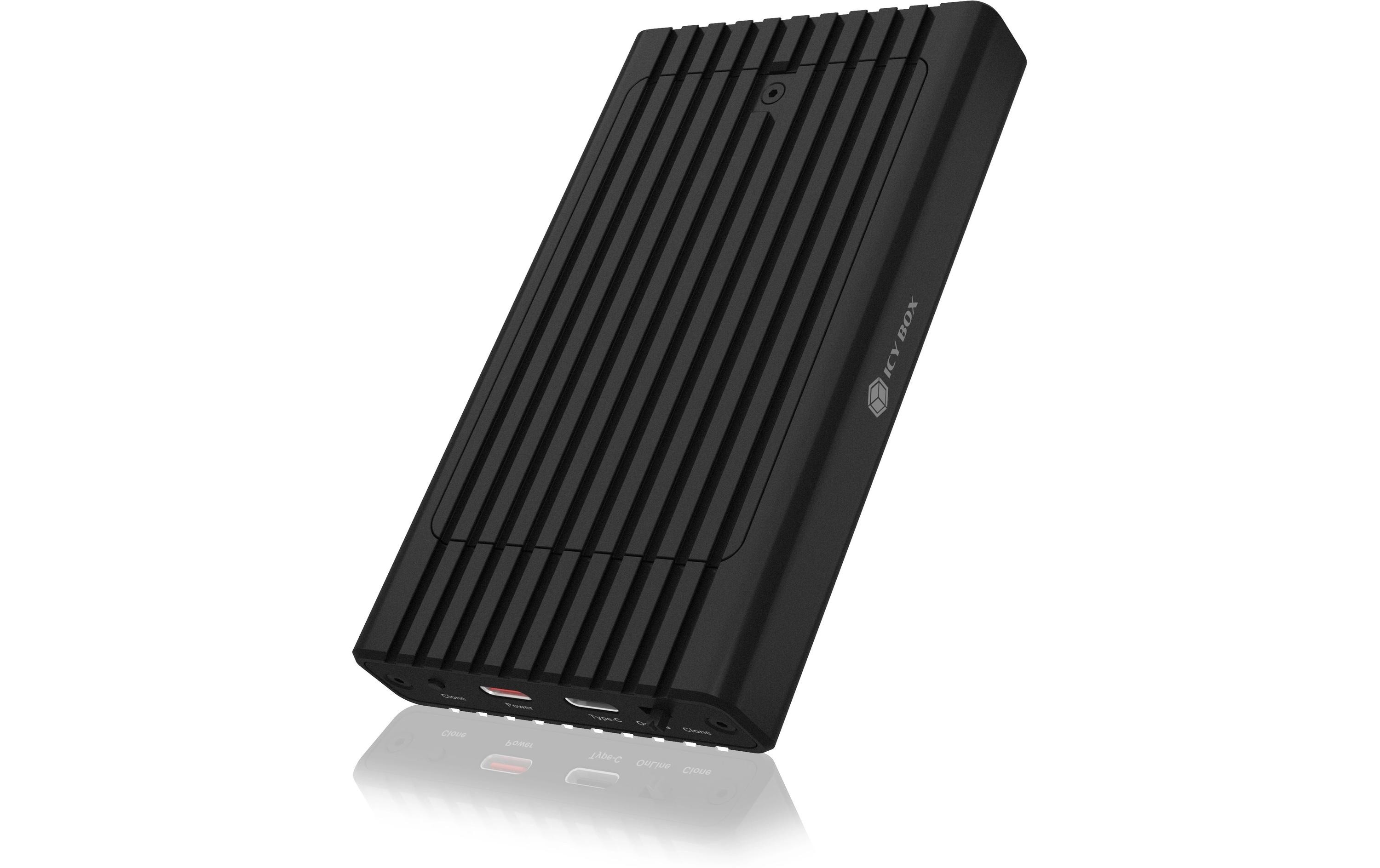 Docking- und Klonstation IB-2817MCL-C31Gehäuse für zwei NVMe SSDs mit Klonfunktion