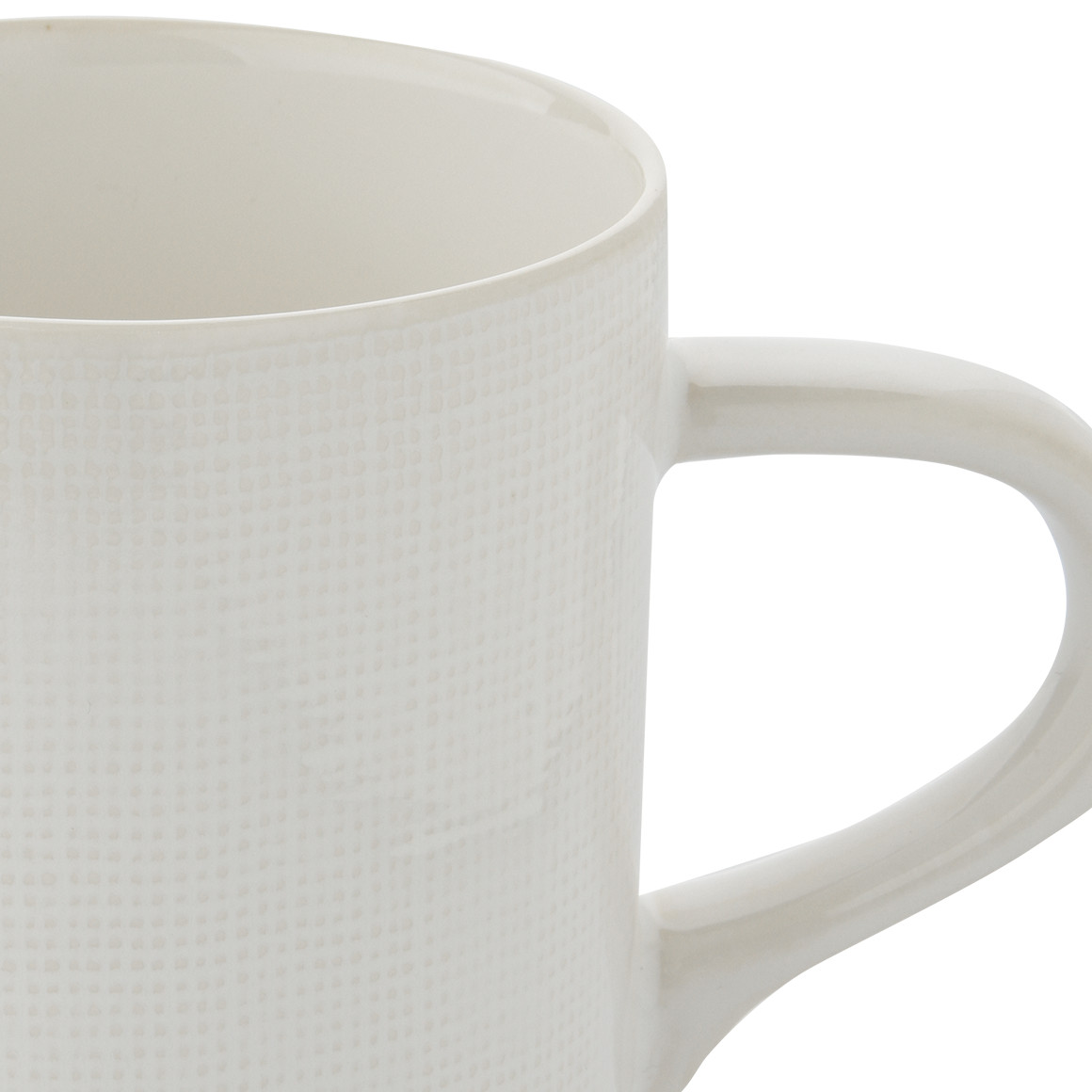 My Home Tasse mit dezenter Struktur weiss