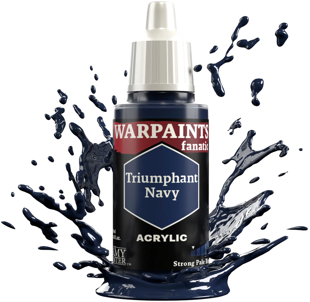 The Army Painter  Warpaints Fanatic: Strong Pale Blues, Triumphant Navy (18 ml)    Kühles Blau, starke Wirkung