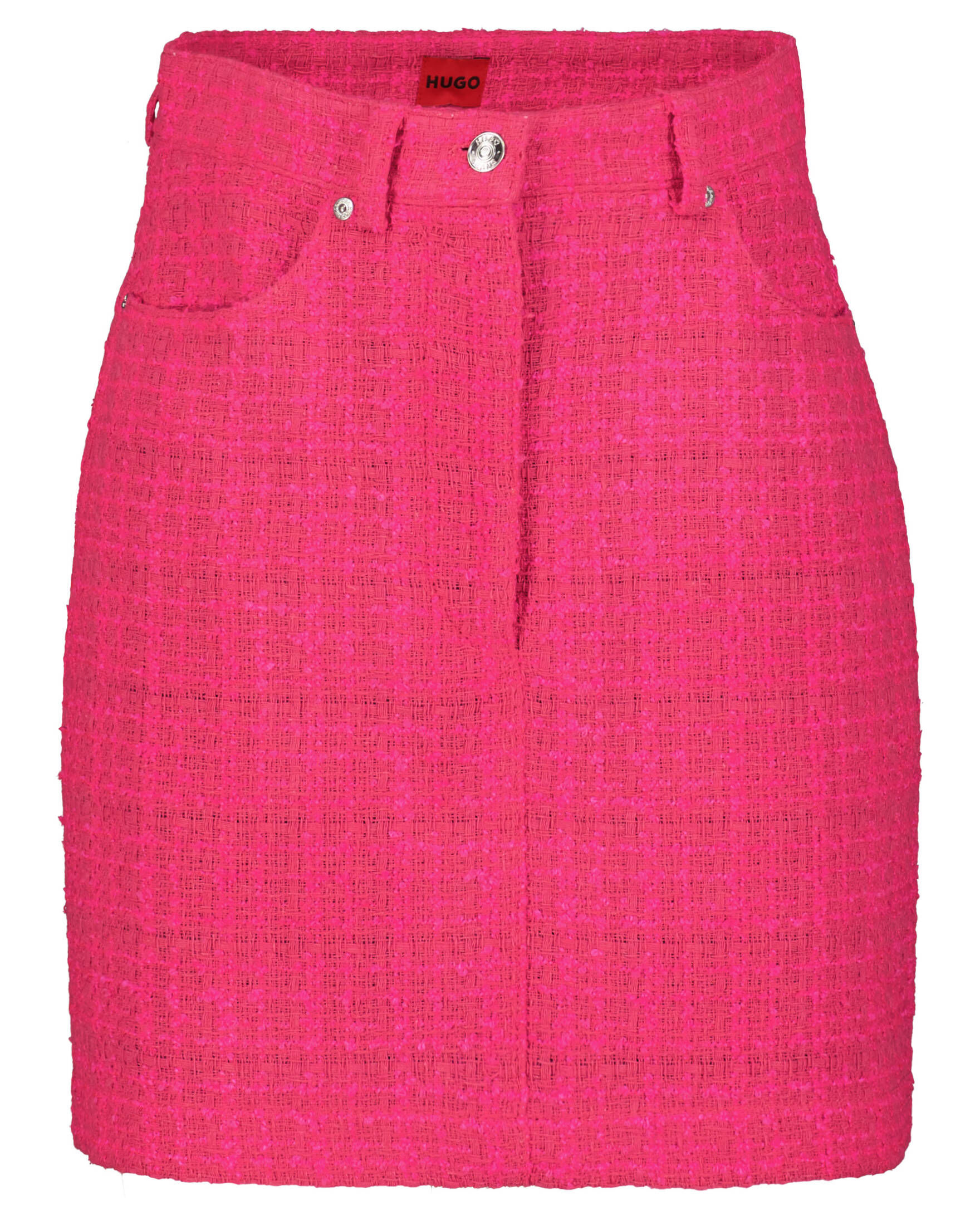 HUGO| Damen Minirock RUSILATA Bouclé Regular Fit