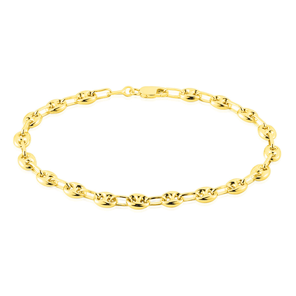 Bracelet Maille Dami Maille Grain De Cafe Or Jaune